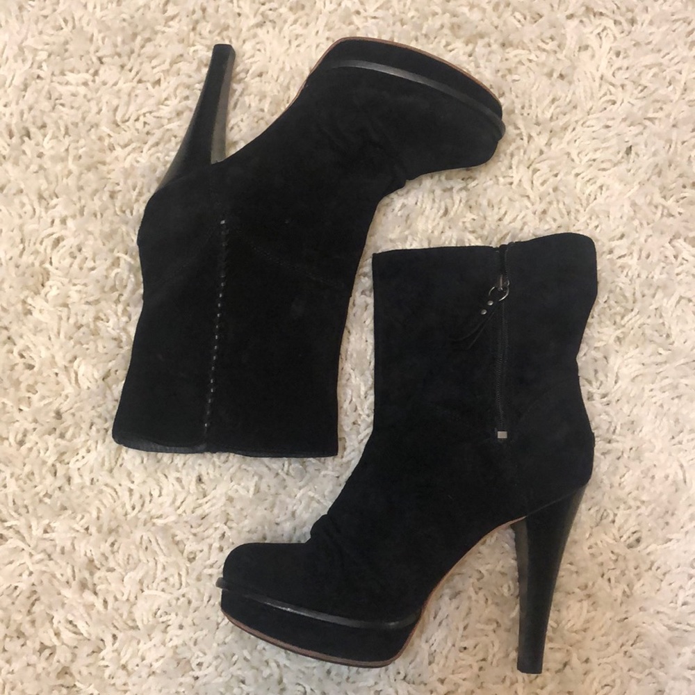 Ugg High Heel Suede Boots